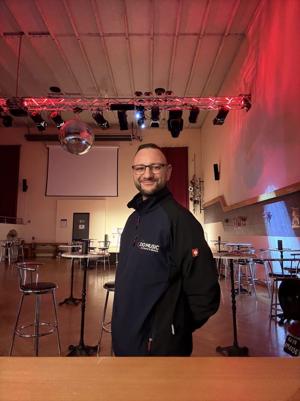 Marco Hilse in DO-MUSIC-Jacke im Eventwerk Osterwieck