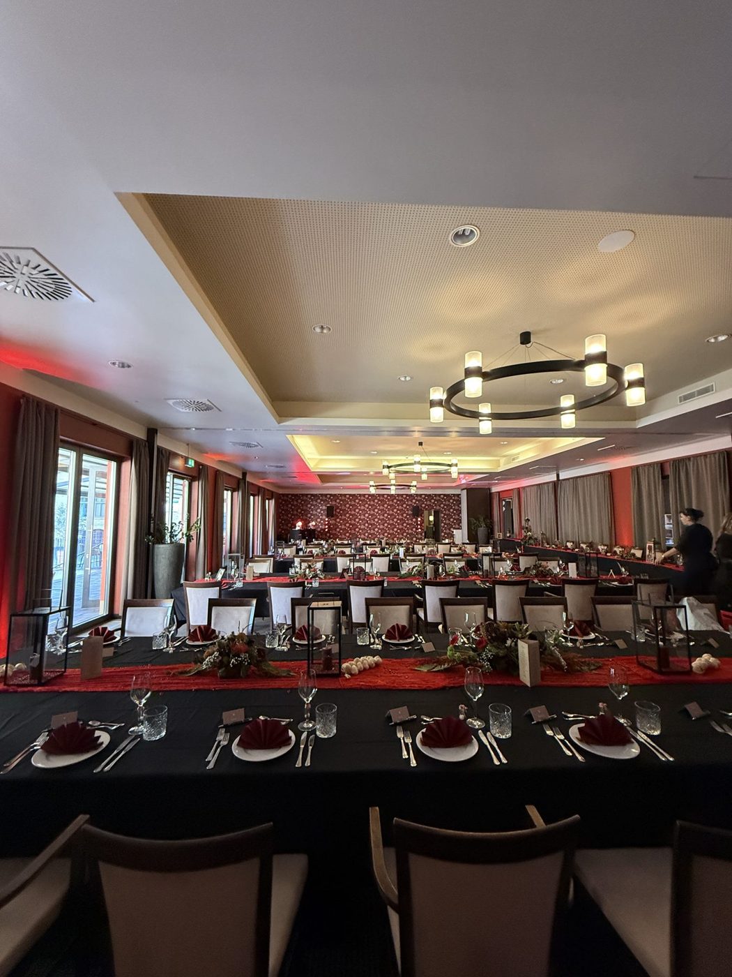 Festlich gedeckte Tafel im Schlosshotel Blankenburg