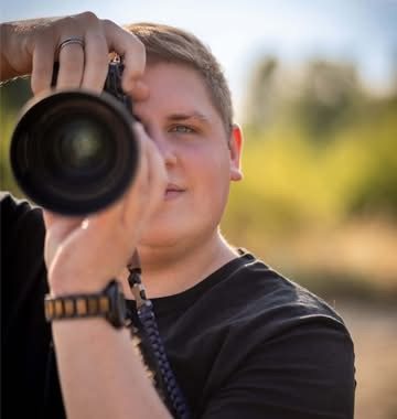 Erik Heißig, Fotograf aus Köthen, hinter der Kamera